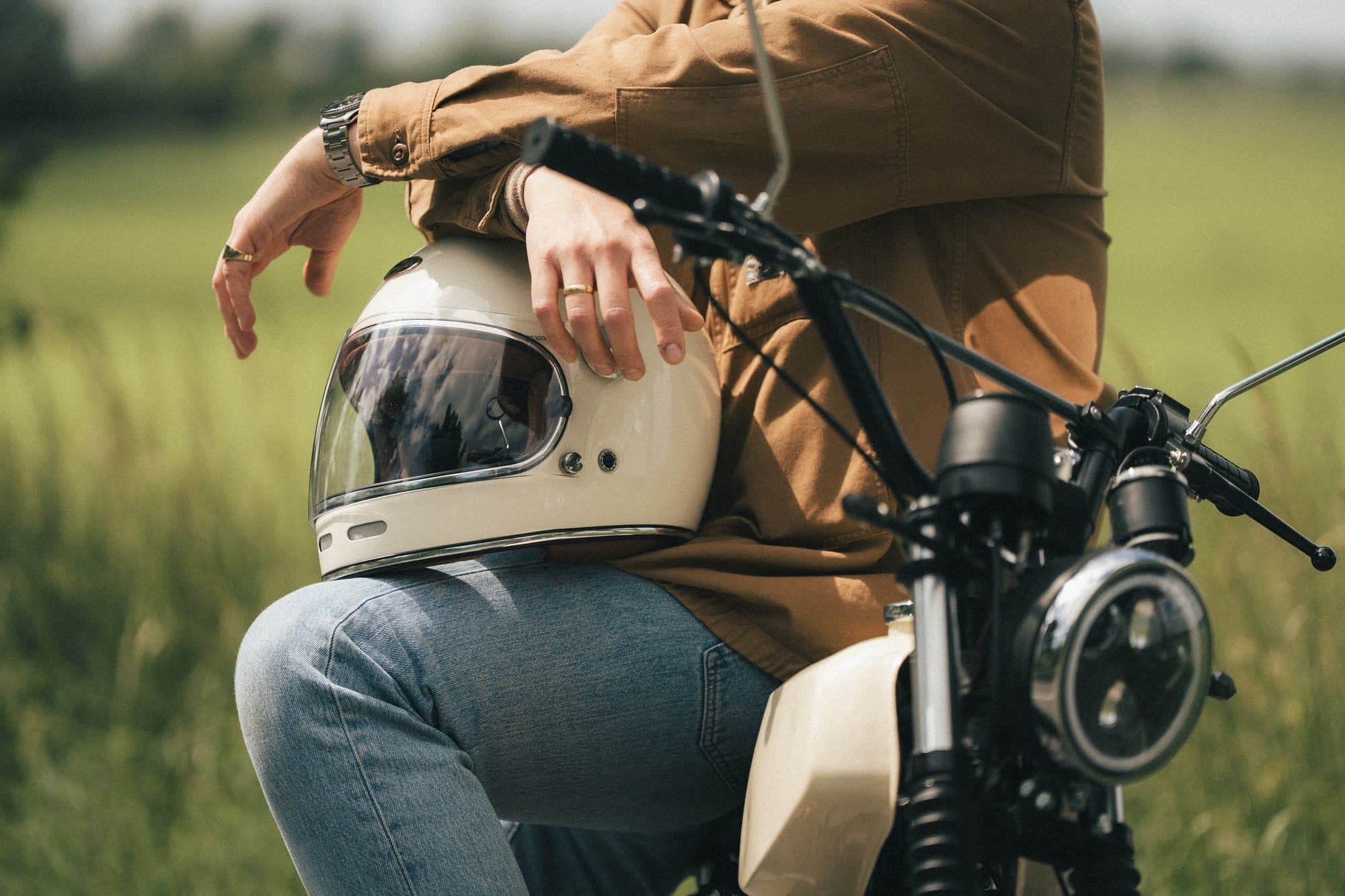 Klassisches Moped-Detail